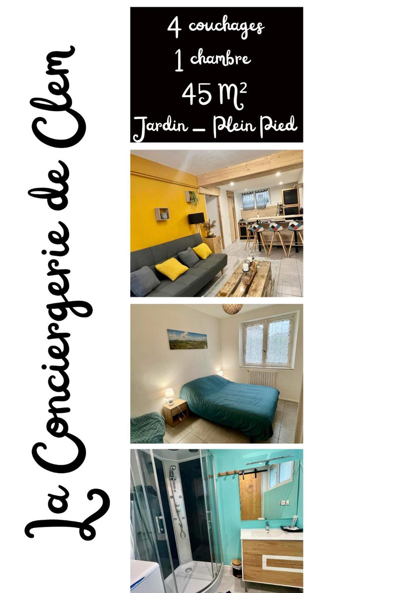 Studio 40M2 Plein Pied Avec Parking Jussac Bagian luar foto